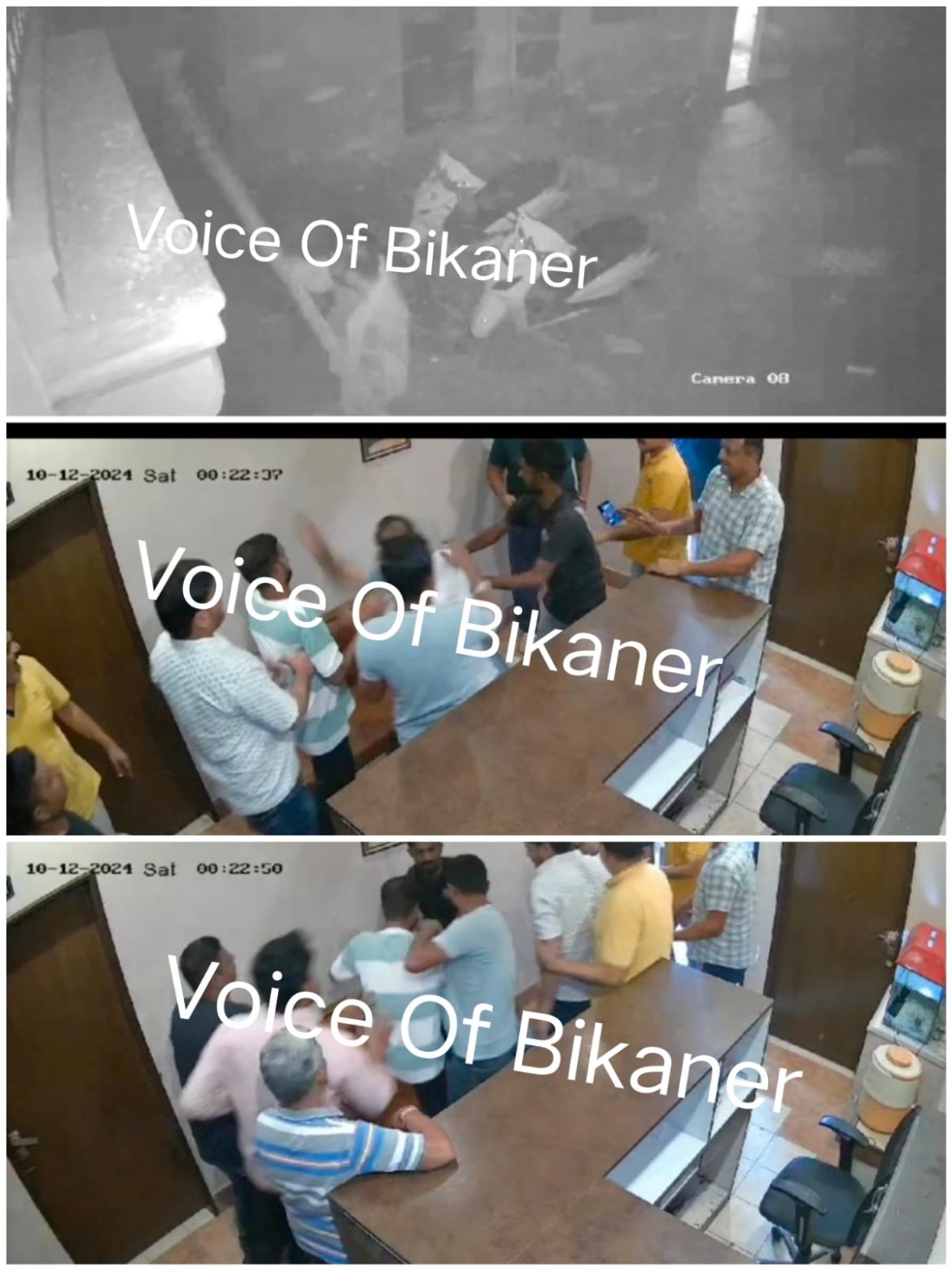 बीकानेर: होटल में बदमाशों का उत्पात: जमकर की होटल में तोड़फोड़ तोड़फोड़ की घटना सीसीटीवी में कैद